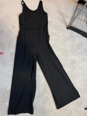 Athleta GIRL stash your treasures jumpsuit- Black